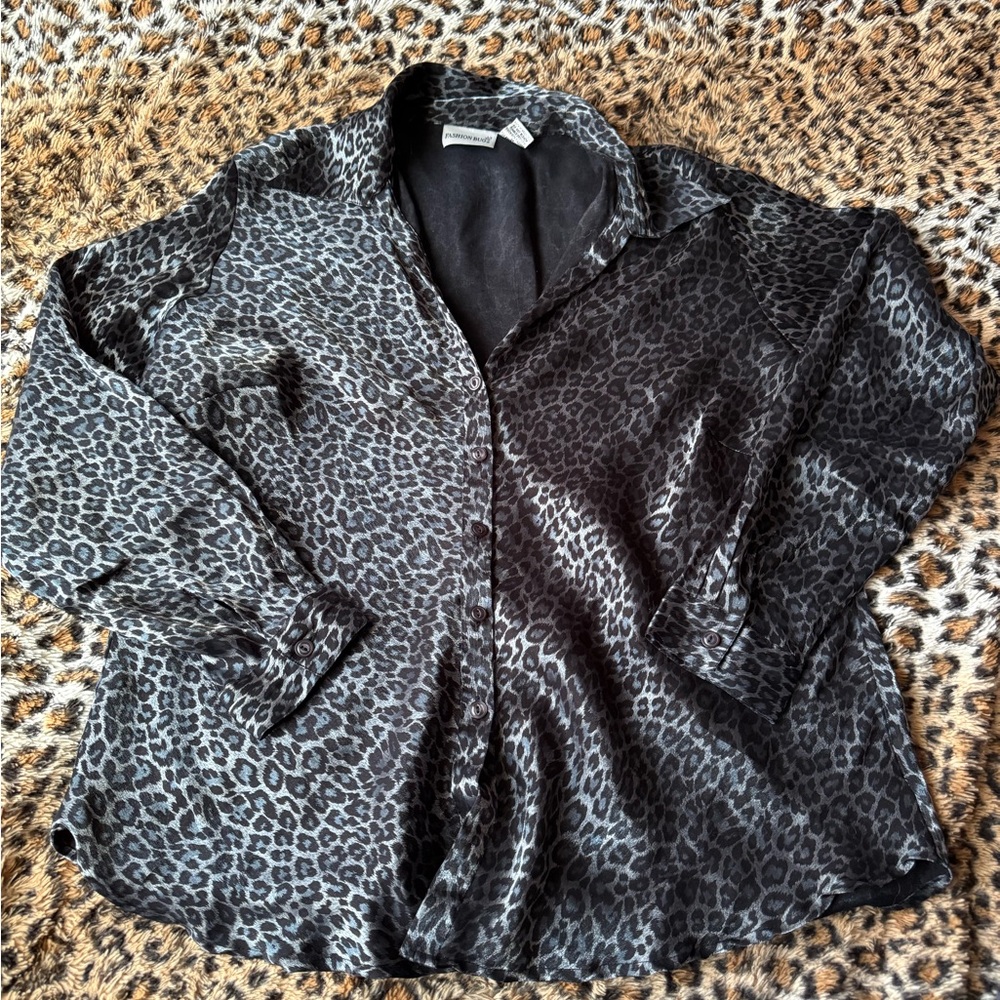 Fashion Bug Animal Print Blouse